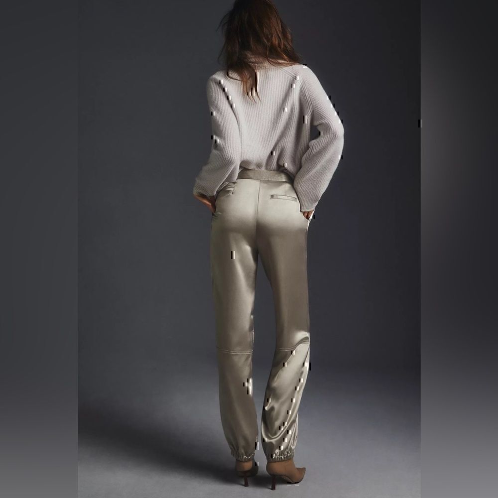 Anthropologie  Maeve Parachute Satin Pants Size 10 New - Picture 3 of 6
